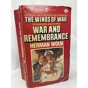 War and Remembrance Military Vintage Paperback Book Herman Wouk Pocket Book